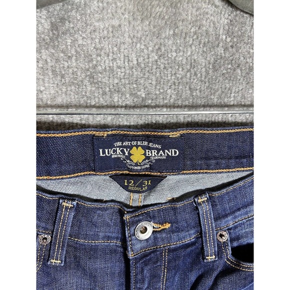 Lucky Brand Sofia‎ Boot Cut Jeans Womens Size 12 Stretch Blue 5 Pocket - Picture 3 of 11